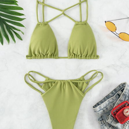 Riviera Strappy Bandage Micro Bikini – Bild 15