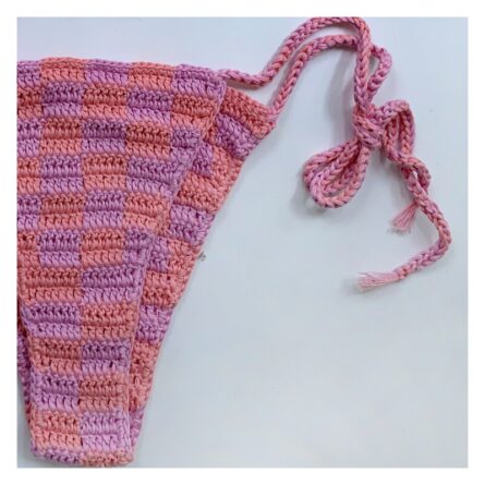 Purple and Pink Paradise Crochet Bikini Set – Bild 4