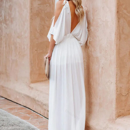 Boho Summer Chiffon V-Neck Tunic Dress - Image 13