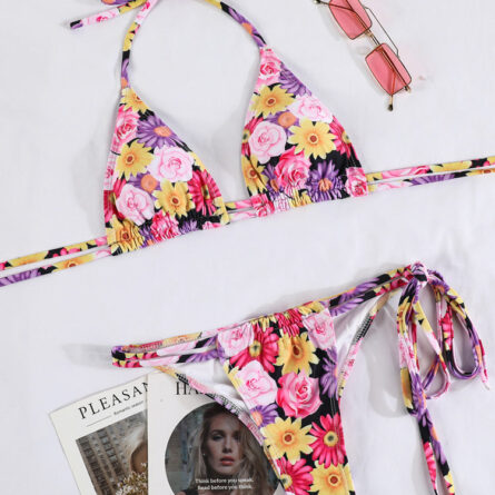 Sunset and Swim Sexy Halter Strap Bikini - Image 45