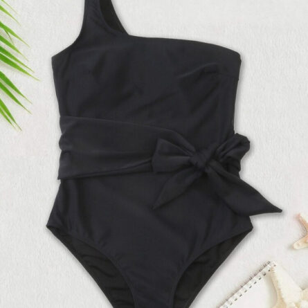 Leopard One Shoulder One Pieces Swimsuit - Image 5
