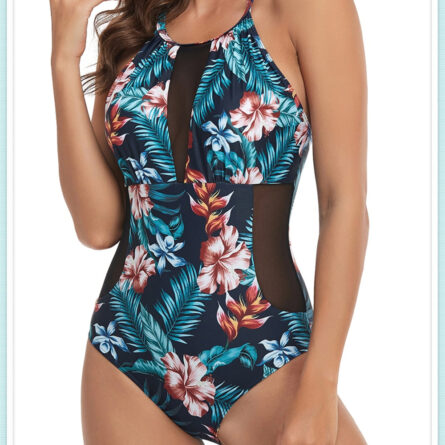 Ocean Breeze One Piece Swimsuit DD+ Fuller Bust Mesh Swimsuit – Bild 11