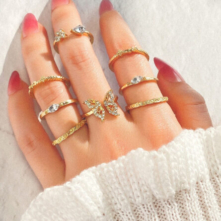 Bohemian Summer Gold Ring Set - Image 11