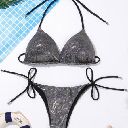 Metallic Magic Women's Triangle Bikini – Bild 29