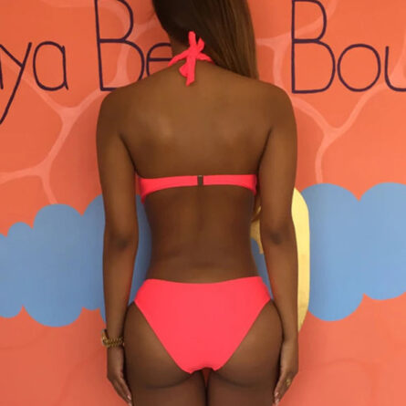 Palm Beach Goddess High Waisted Cut Out Strappy Bikini – Bild 3