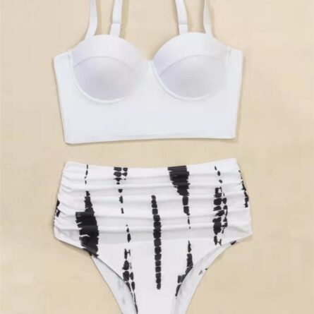 Stunning Butterfly Push Up High Waist Slimming Swimwear Separates Bikini – Bild 7