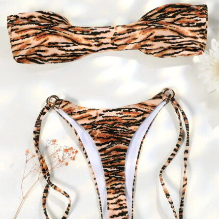 Leopard Crush Micro Bandeau Bikini – Bild 2