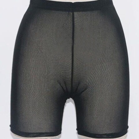 High Waist Sexy Neon Mesh Sheer Swim Shorts Beach Cover Up Beachwear - Image 6