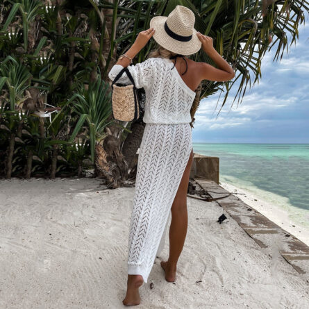 Maldives Calling Crochet Beach Bikini Cover Up White Crochet Dress – Bild 19