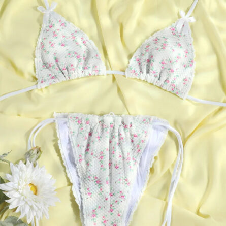 Blossom Delight Floral Bow Bikini Set – Bild 7