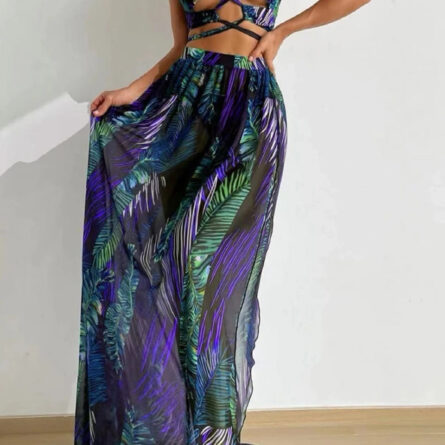 Bahamas Vacation 3 Piece Cover Up Skirt Set - Image 9