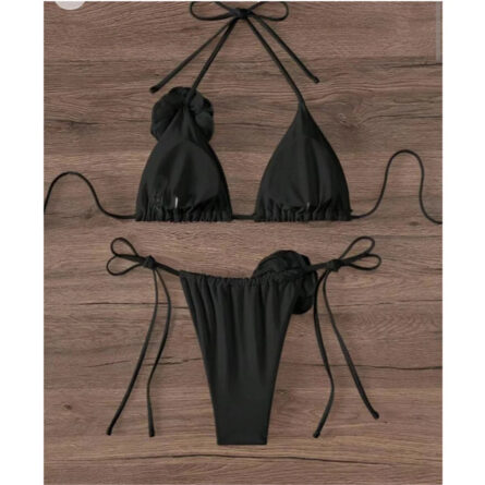 Rose Charm Halter Triangle Bikini – Bild 27