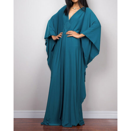 Athena Loose Maxi Kaftan Tunic Beach Cover Up - Image 16