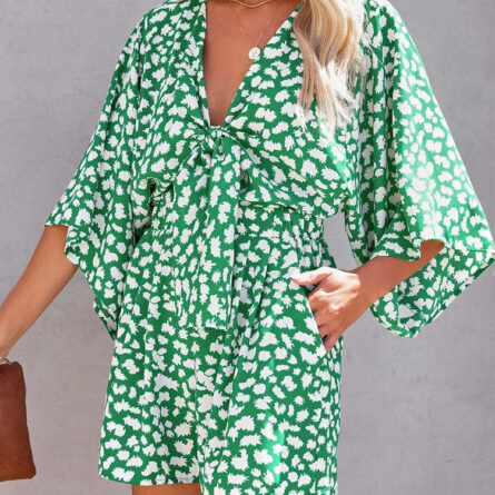 Sunset Strolls Tie-Front Romper - Image 21