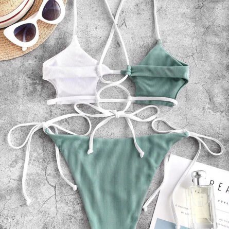 Stella Cut Out Side Tie Bikini - Image 6