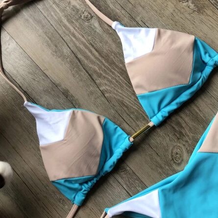 Coastal Colorblock Brazilian Bikini Set – Bild 8