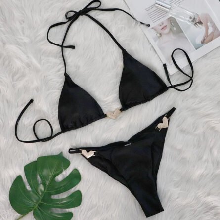 Diamond Hearts Rhinestone Bikini - Image 6