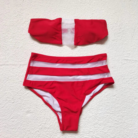 Strapless Dream Mesh High Waist Bikini - Image 10