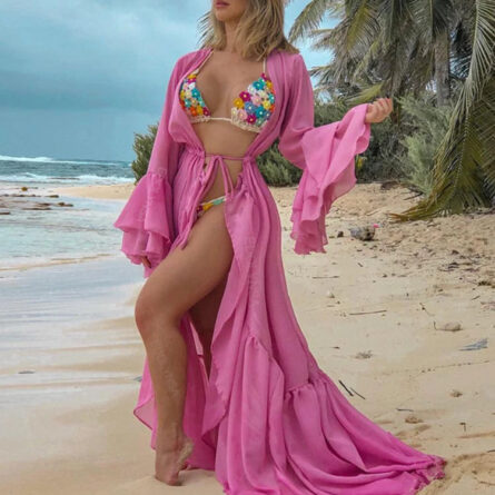 Caribbean Vacation Bikini Cover-up Long Tunic - Image 2