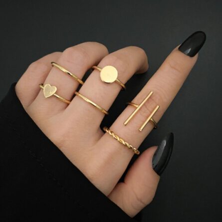 Goddess Glam Silver Ring Set - Image 8