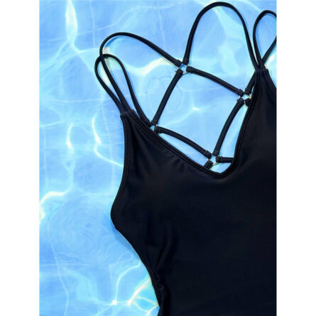 Stunning Leopard Open Back One Piece Swimsuit - Image 44