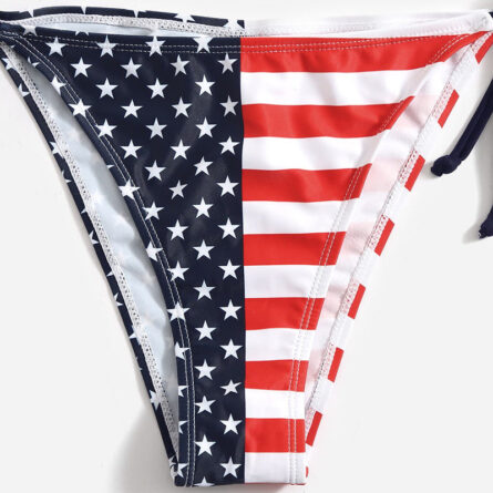 Patriotic Allure: Stars and Stripes American Flag Bikini - Image 5