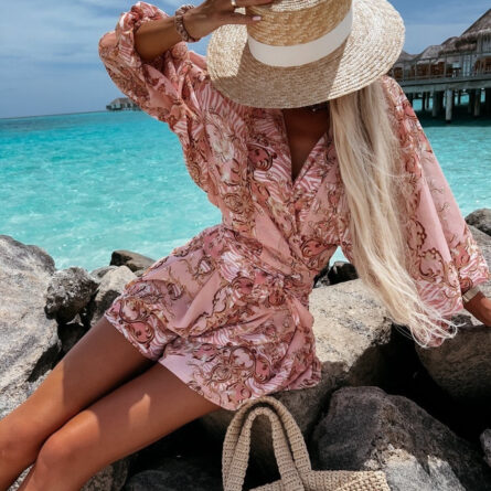 Summer Never Ends Plunge Vacation Romper Playsuit – Bild 9