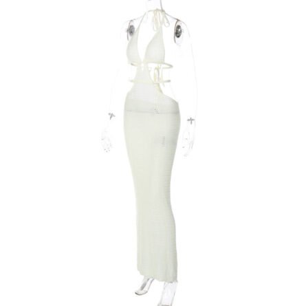 Italian Romance Crochet Cut Out Dress - Image 34