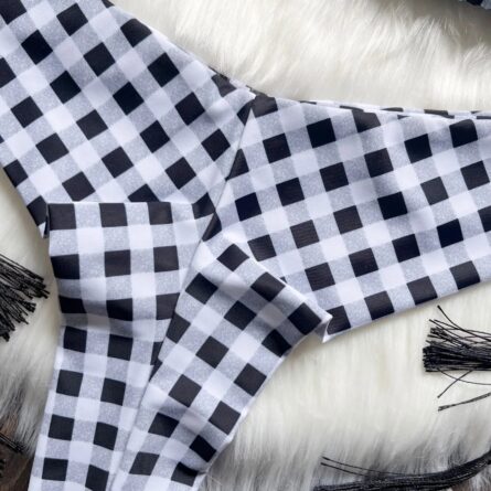 Seaside Picnic Gingham Triangle Bikini – Bild 10