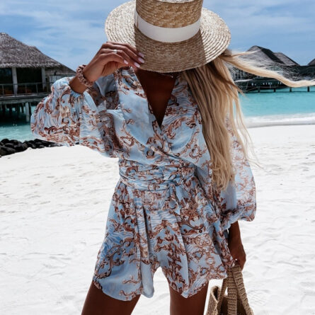 Summer Never Ends Plunge Vacation Romper Playsuit – Bild 7