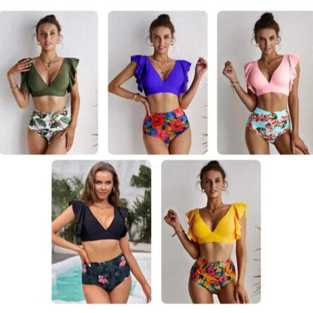 Sun-Kissed Ruffle High-Waisted Bikini – Bild 2