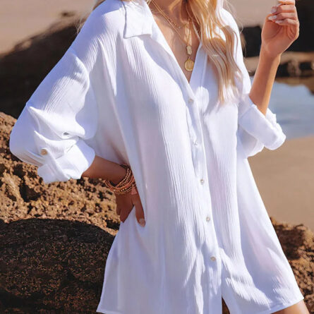 Coastal Breeze Beach Cover Up Shirt - Image 16