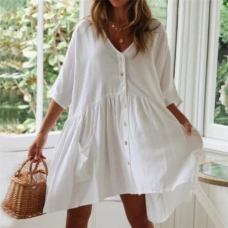 Sunset Stunner Beach Cover Up Casual Summer Dress - Image 7