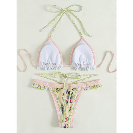 Sexy Temptress Strappy Side Brazilian Ruffle Bikini – Bild 22
