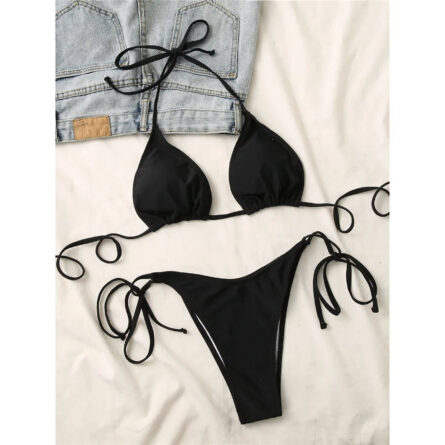 Island Escape Halter Brazilian Bikini - Image 7