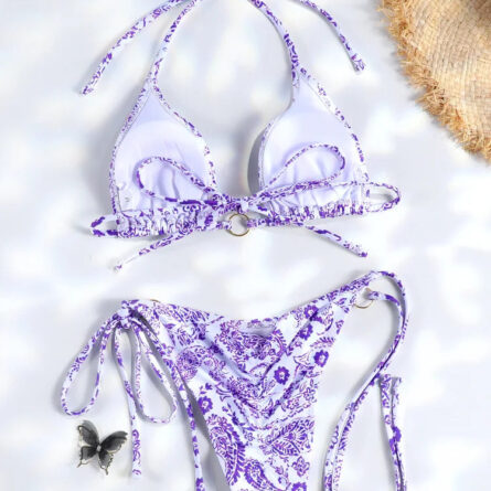 Exotic Sunset Triangle Chains Brazilian Bikini – Bild 32
