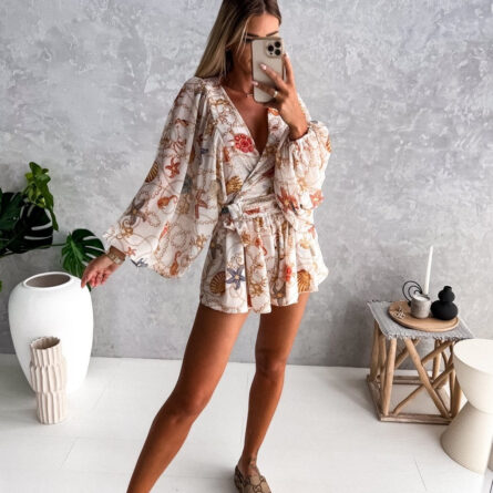 Summer Never Ends Plunge Vacation Romper Playsuit – Bild 21