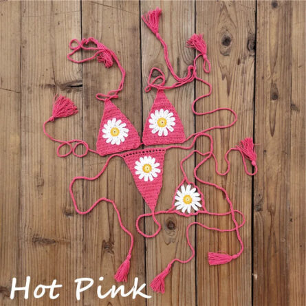 Island Dream Floral Crochet String Bikini - Image 11