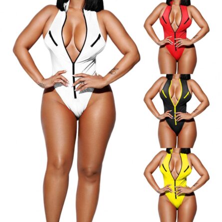 Head Turner Swimwear High Neck Zipper Swimsuit – Bild 2