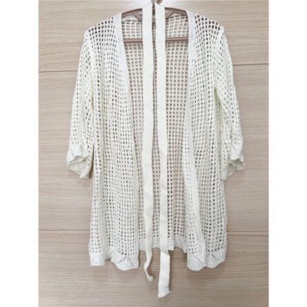 Amelia See Through Crochet Beach Cover Up - Image 7