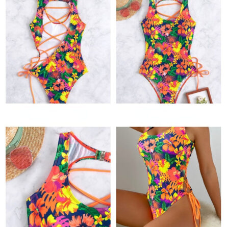 Anguilla Cut Out Open Back Swimsuit - Image 8