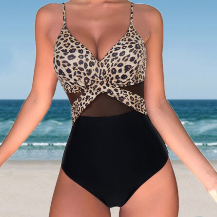 Solid One Piece Tummy Slimming Design Swimsuit – Bild 4