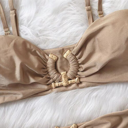 Riviera Queen High Cut Push Up Rhinestone Bikini - Image 32