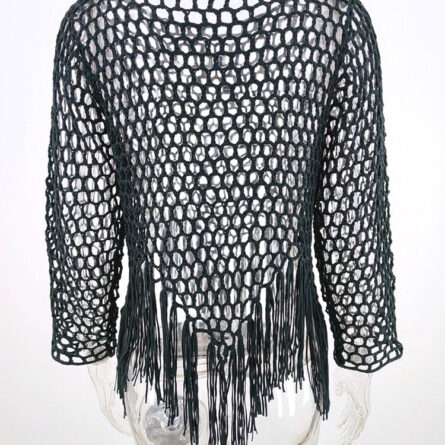 Sunset and Swim Handmade Crochet Beach Cover Up Top - Image 17