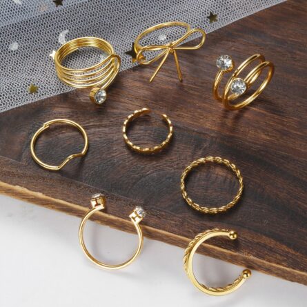 Bohemian Summer Gold Ring Set - Image 5