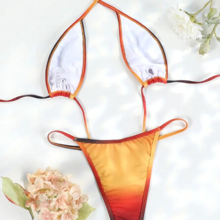 Sunset Extreme Micro Brazilian Gradient Monokini Swimsuit - Image 4