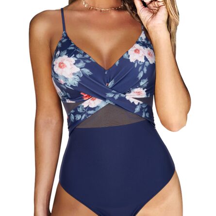Solid One Piece Tummy Slimming Design Swimsuit – Bild 29