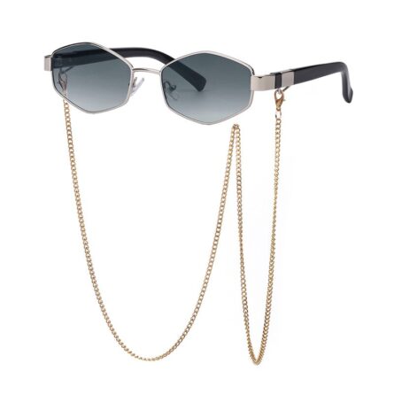 Sunshine Goddess Punk Sunglasses with Chain – Bild 3
