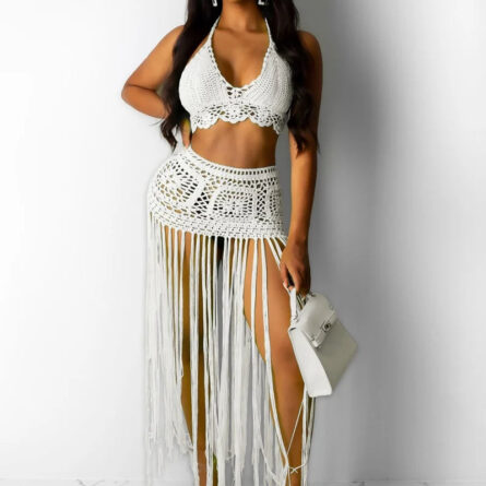 Mirabella Tassel Bikini Top & Beach Skirt - Image 8