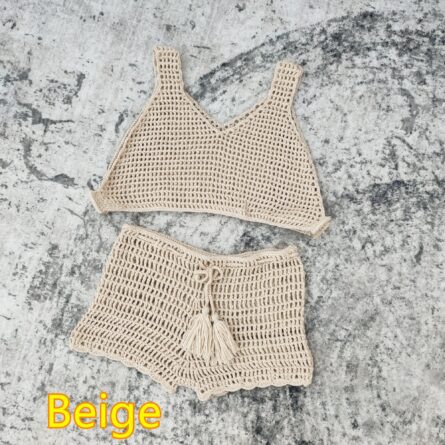 Seaside Breeze Crochet Shorts and Thong Bottoms - Image 10